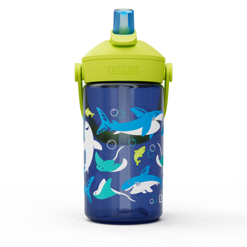 Thrive Flip Straw Kids 14oz, Sharks and Rays