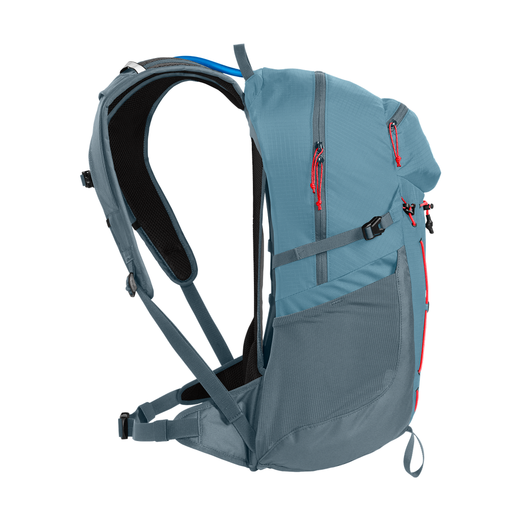 Women's Fourteener 24 100oz, Smoke Blue/Fiery Coral