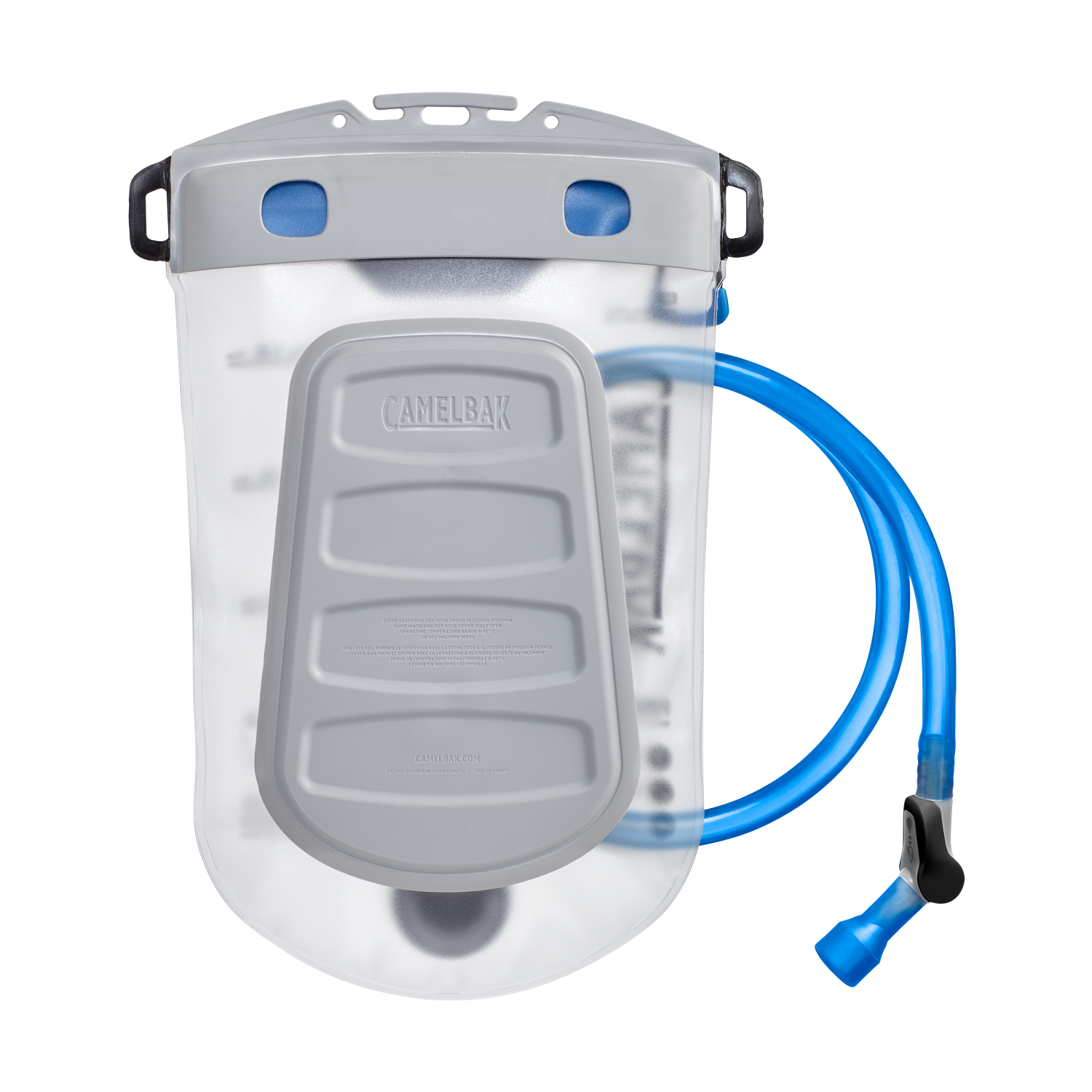 Fusion 2L Reservoir with Tru Zip Waterproof Zipper, Clear