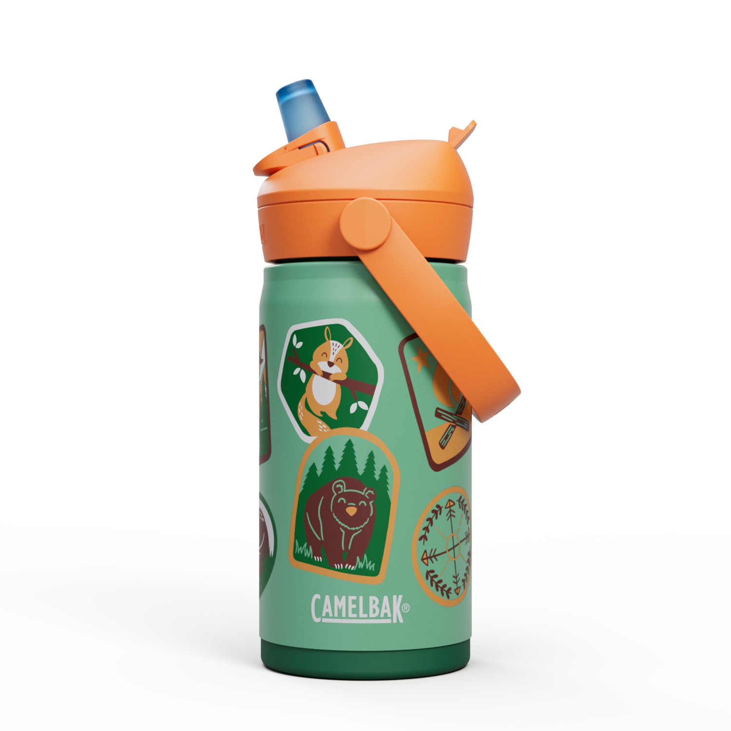 Thrive™ Flip Straw Kids 12oz Bottle, Insulated Stainless Steel