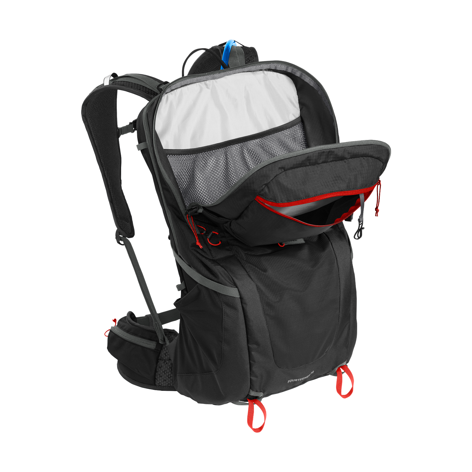 Fourteener 32 100oz, Black/Red Poppy