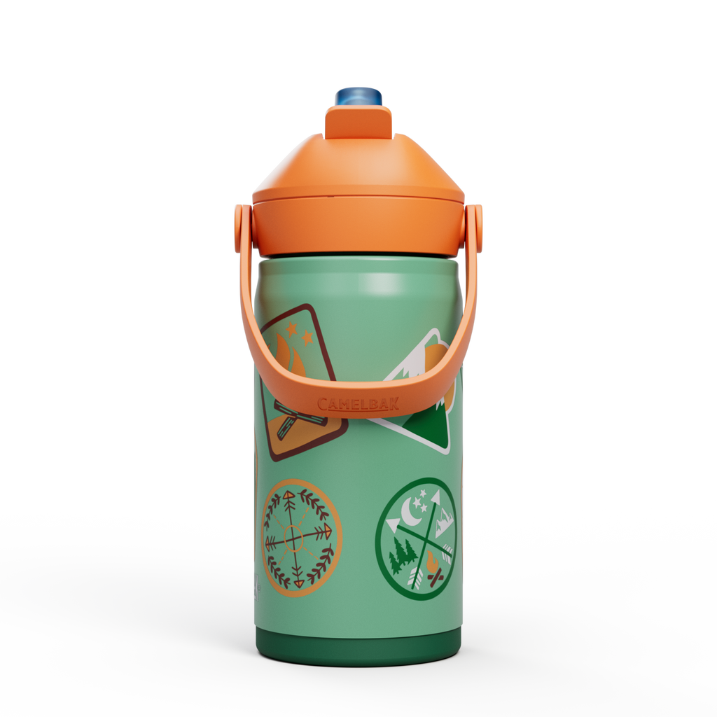 Thrive Flip Straw Kids VSS 12oz, Camp Badges