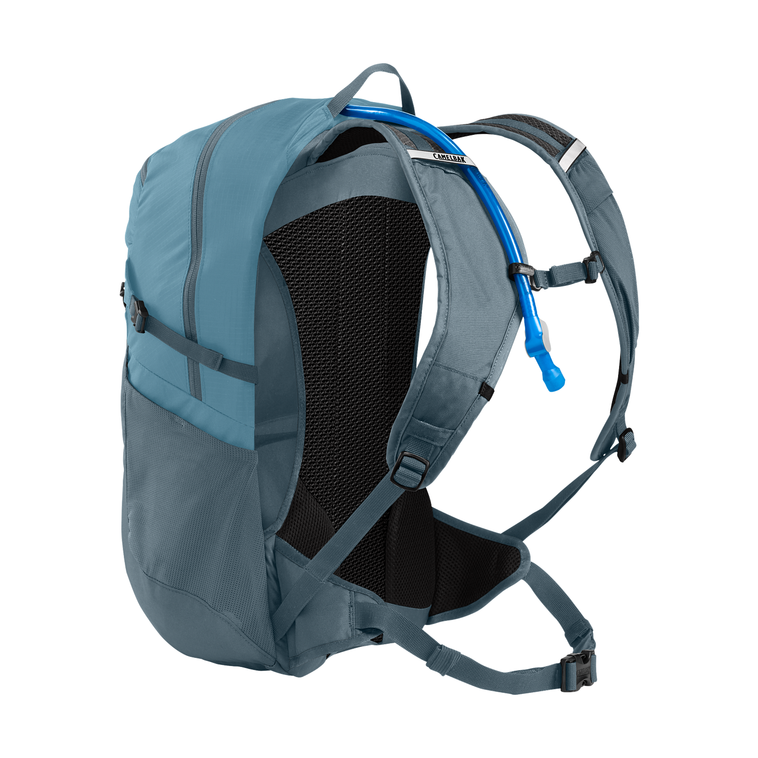 Women's Fourteener 24 100oz, Smoke Blue/Fiery Coral