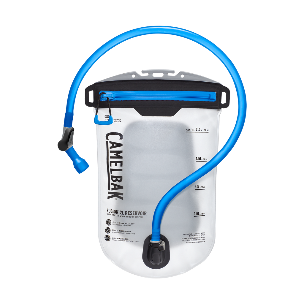 Fusion 2L Reservoir with Tru Zip Waterproof Zipper, Clear